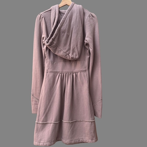 Prairie Underground - Dusty Purple Hooded Long Sleeve Hoodie Jacket/Dress - S - Picture 2 of 6
